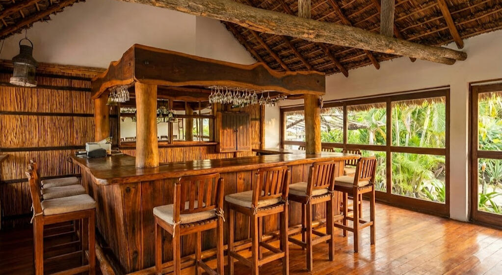 Photo of the bar in the garden aneex of Vista Bonita in Tofinho