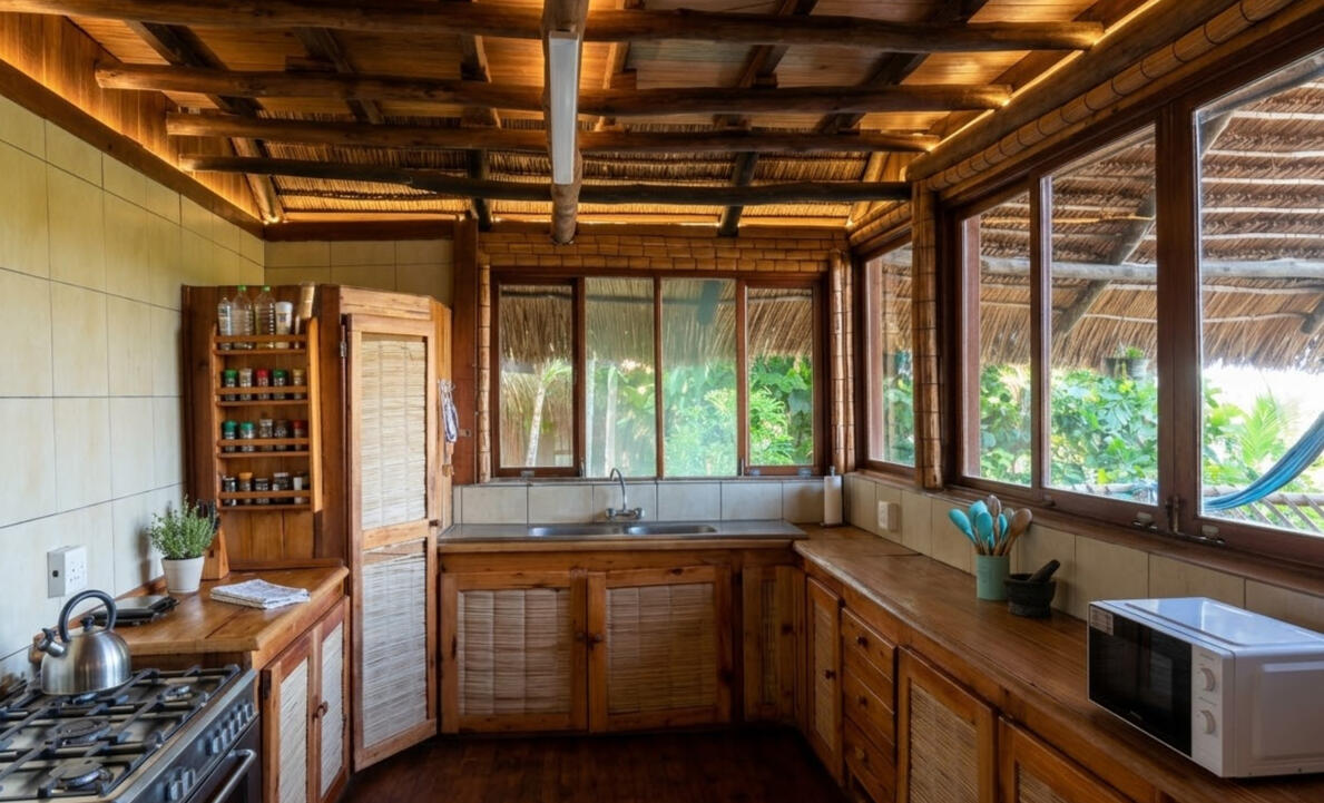 Kitchen at Vista Bonita, Tofo, Mozambique