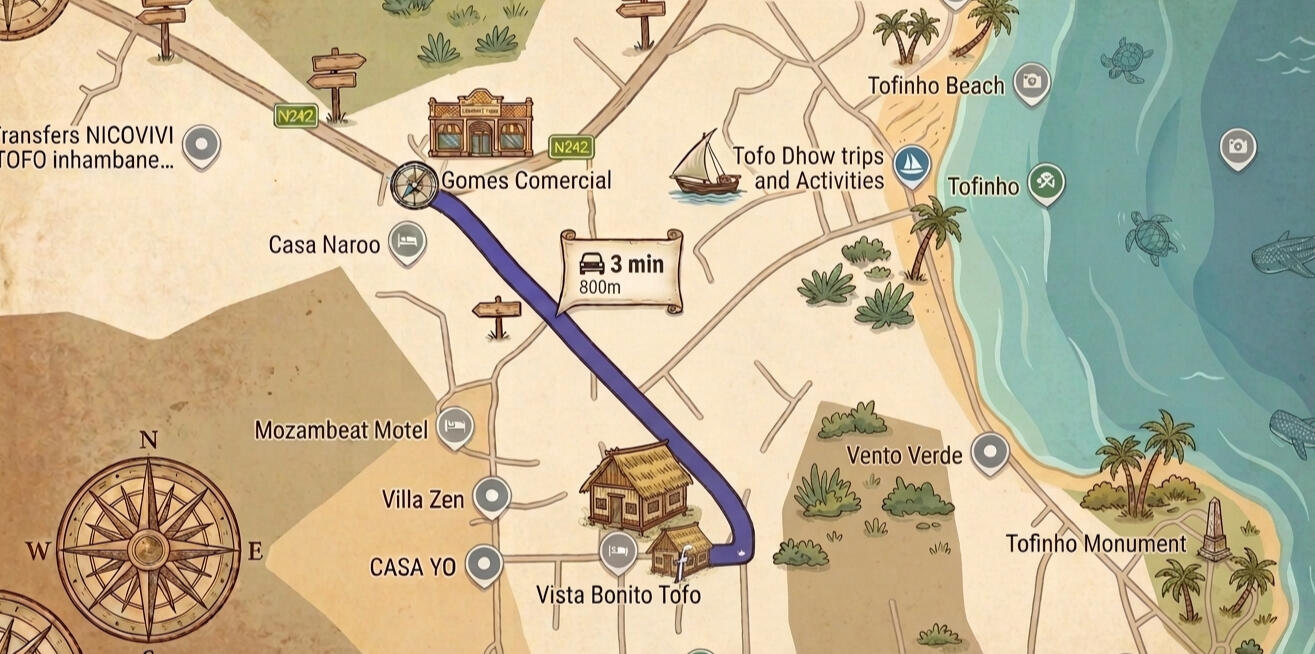 Where we are in Tofinho